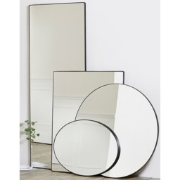 The White Company Chiltern Fine Metal Rectangular Mirror, Black, Size: One Size - thumbnail 2