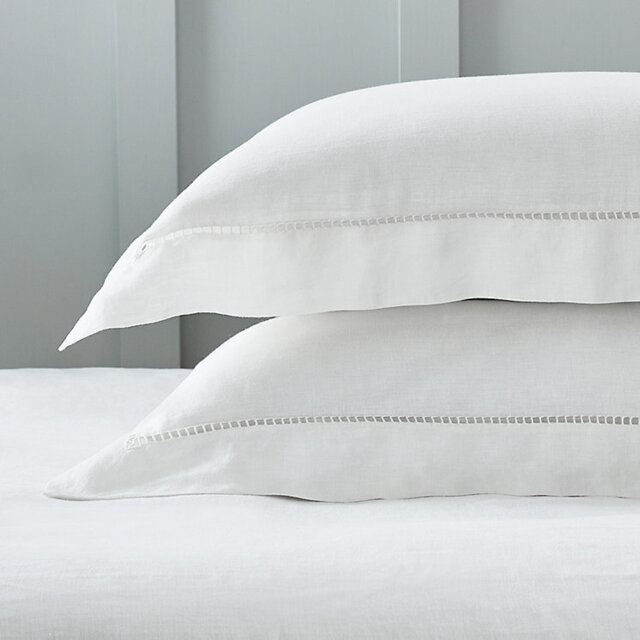 The White Company Santorini Linen Oxford Pillowcase - Single