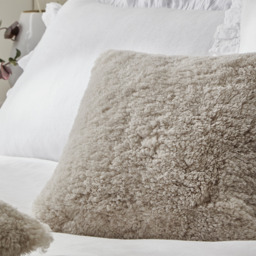 The White Company Curly Sheepskin Cushion