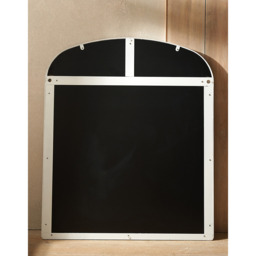 The White Company Chiltern Fine Metal Mantle Arch Mirror, White, Size: One Size - thumbnail 2