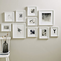 The White Company Picture Gallery Large Wall Photo Frame Set, White, Size: One Size - thumbnail 1