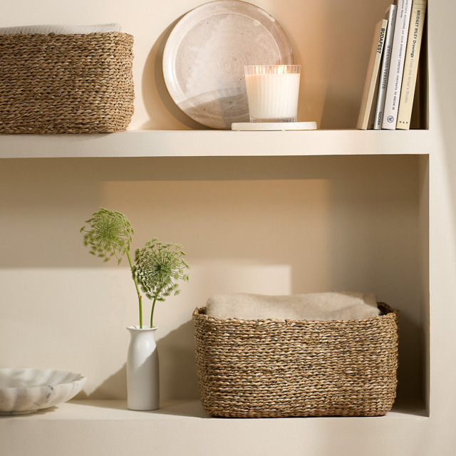 The White Company Rectangular Storage Basket, Natural, Size: One Size - image 1