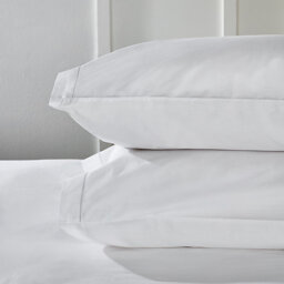 The White Company Single Row Cord Egyptian Cotton Classic Pillowcase - Single
