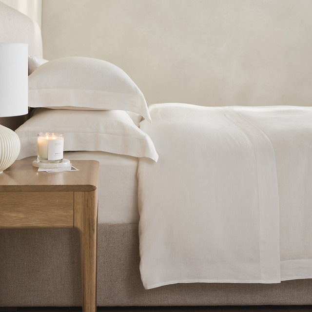 The White Company Pure Linen Flat Sheet