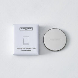 The White Company Fine Fragrance Candle Lid, Silver