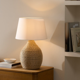 The White Company Whitby Table Lamp, Natural, Size: One Size - thumbnail 1
