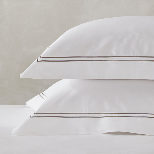 The White Company Symons Double Row Cord Oxford Pillowcase - Single