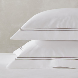 The White Company Symons Double Row Cord Oxford Pillowcase - Single