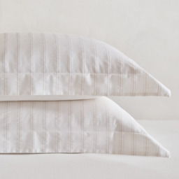 The White Company Barling Stripe Oxford Pillowcase - Single