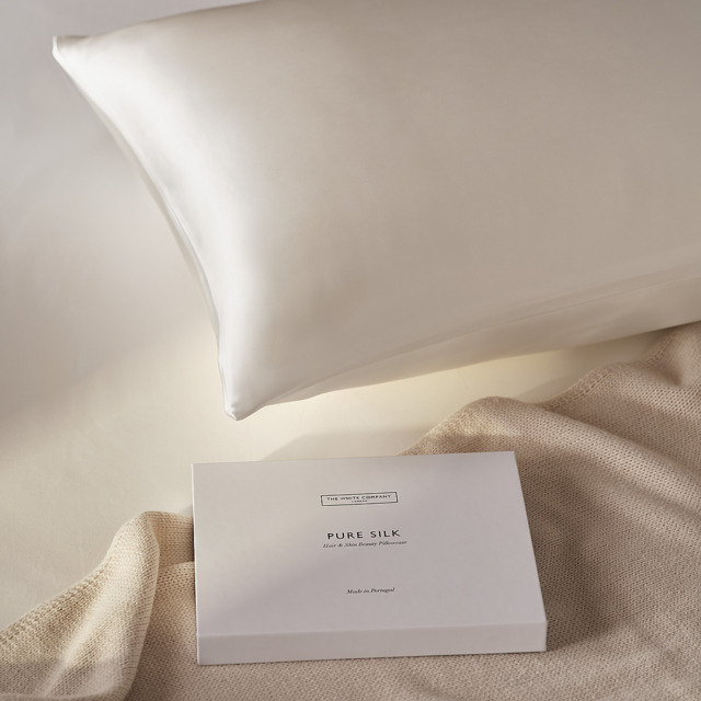 The White Company Pure Silk Pillowcase