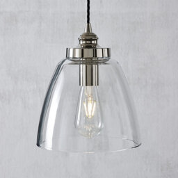 The White Company Aldeburgh Ceiling Light - Large, Clear, Size: One Size