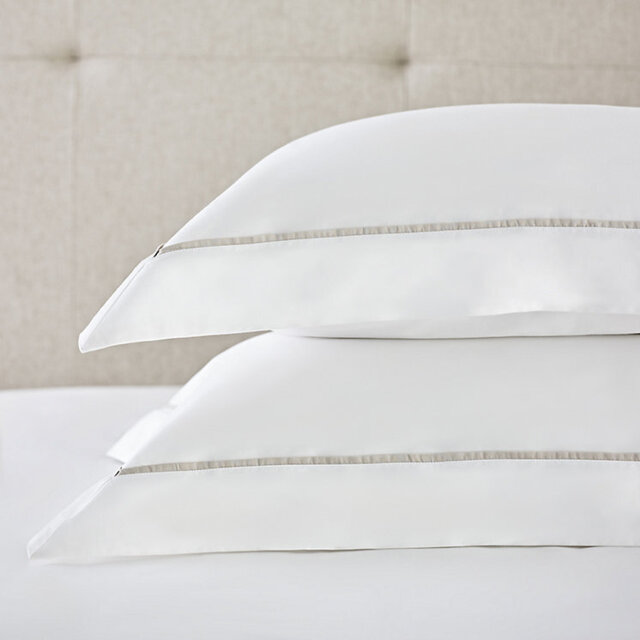 The White Company Pembridge Supima Cotton Oxford Pillowcase - Single