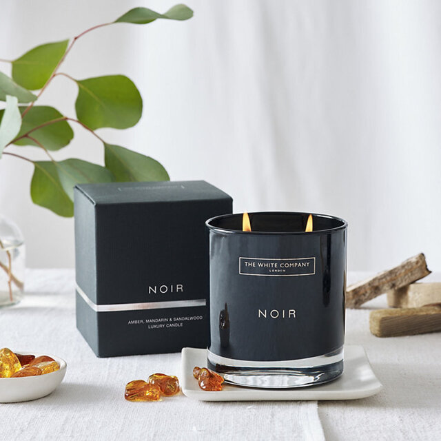 The White Company Noir 2 Wick Candle, No Colour, Size: One Size - image 1