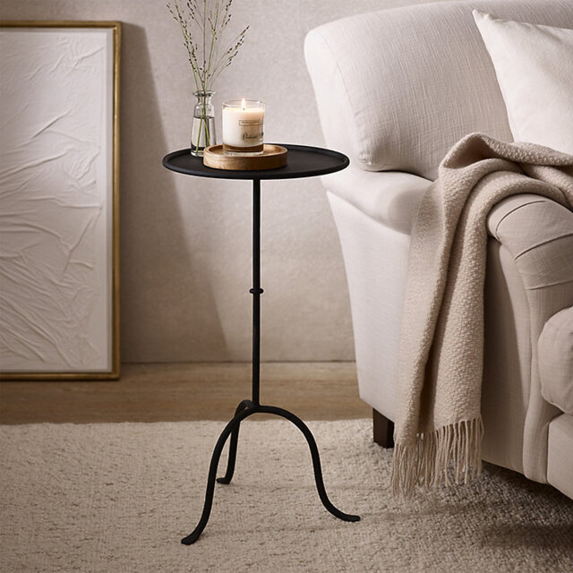 The White Company Marton Side Table, Black, Size: One Size - image 1