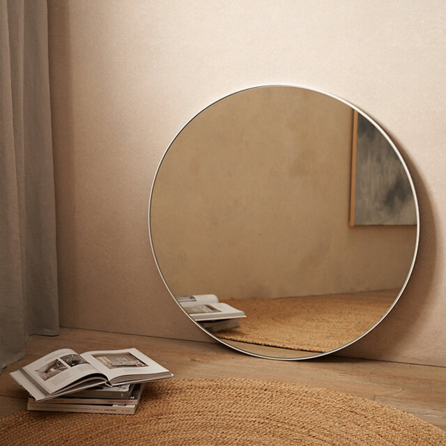 The White Company Chiltern Fine Metal Round Mirror, White, Size: One Size - image 1