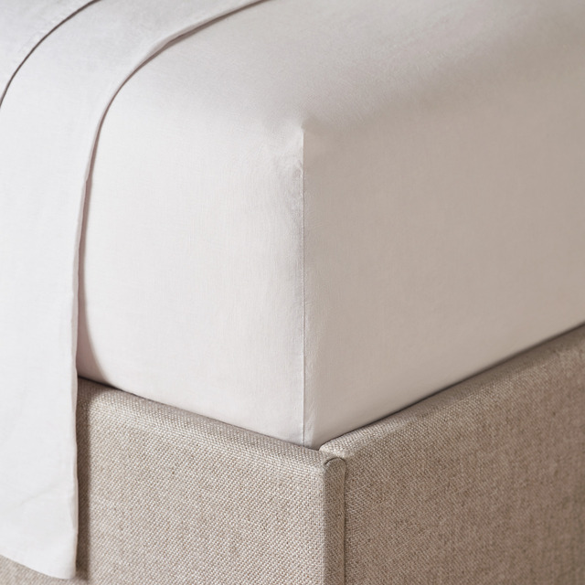 The White Company Pure Linen Deep Fitted Sheet