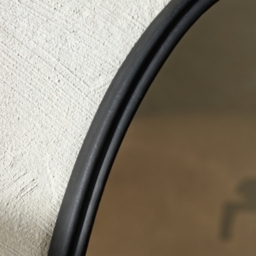 The White Company Bridport Oval Mirror, Black, Size: One Size - thumbnail 2