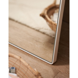 The White Company Chiltern Fine Metal Floor Mirror, White, Size: One Size - thumbnail 2