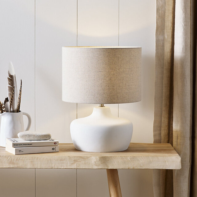 The White Company Clayton Table Lamp, White, Size: One Size - image 1