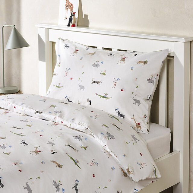 The White Company Party Animals Bed Linen Set - Single