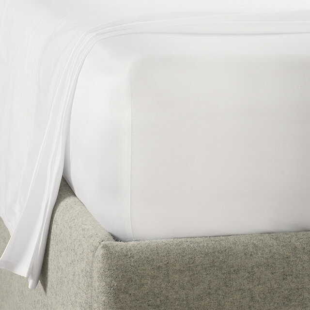 The White Company 600tc Cotton Sateen Oxford Fitted Sheet