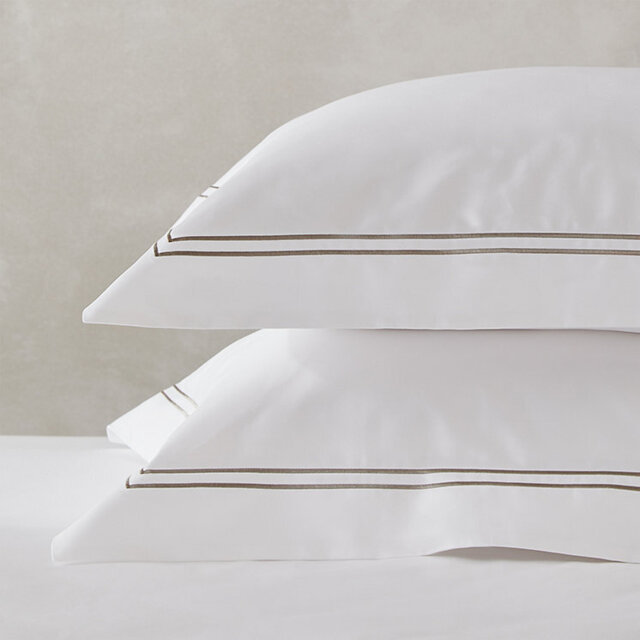 The White Company Symons Double Row Cord Oxford Pillowcase - Single