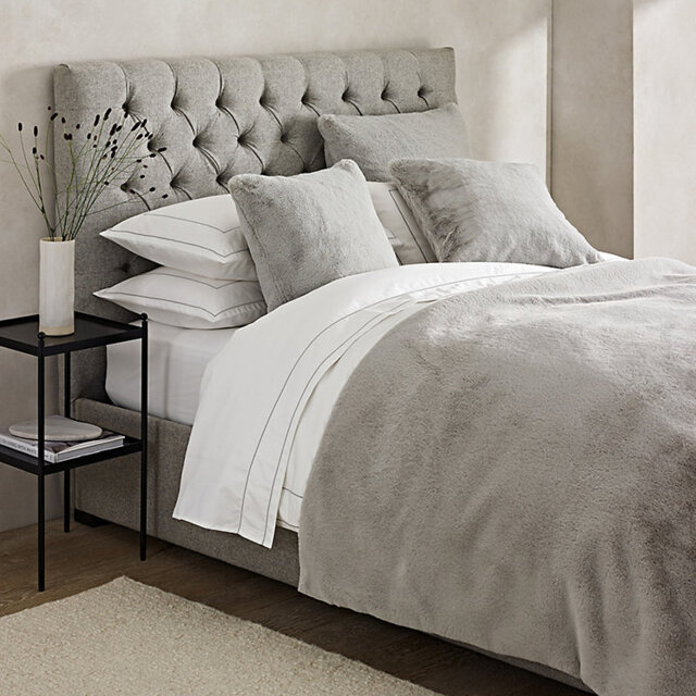 The White Company Super Soft Faux Fur Throw