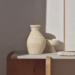 The White Company Athos Vase, Natural, Size: One Size