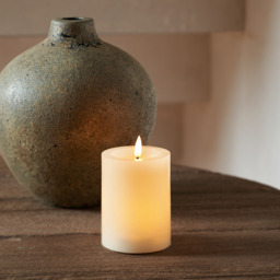The White Company Glow LED Candle - Small, Natural, Size: One Size - thumbnail 1