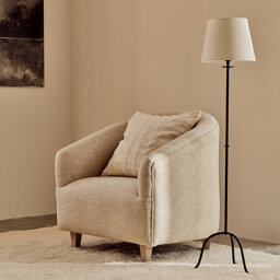 The White Company Marton Floor Lamp, Black, Size: One Size - thumbnail 2