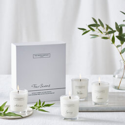 The White Company Four Season Mini Votive Candle Collection Gift Set, No Colour, Size: One Size - thumbnail 1