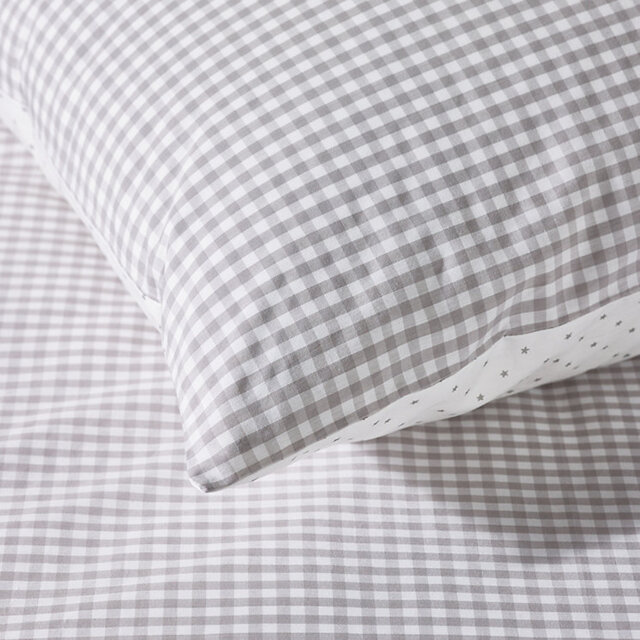 The White Company Organic Cotton Reversible Gingham Pillowcase