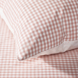 The White Company Organic Cotton Reversible Gingham Pillowcase
