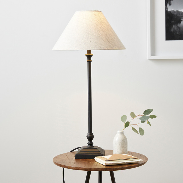 The White Company Cowley Table Lamp, Black, Size: One Size - image 1