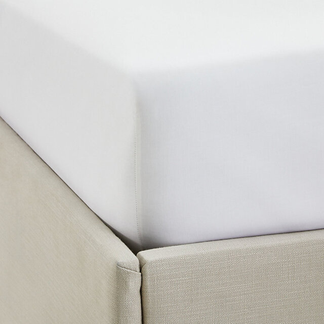 The White Company Single Row Cord Egyptian Cotton Fitted Sheet