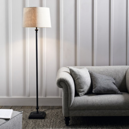 The White Company Cowley Floor Lamp, Black, Size: One Size - thumbnail 1