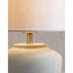 The White Company Southwold Table Lamp - Small, Stone, Size: One Size - thumbnail 2