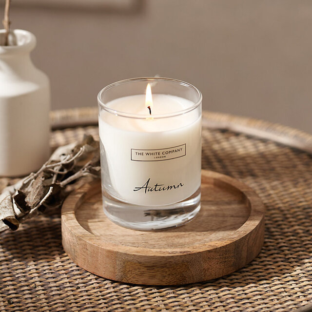 The White Company Mango Wood Candle Plate - Medium, Natural, Size: One Size - image 1