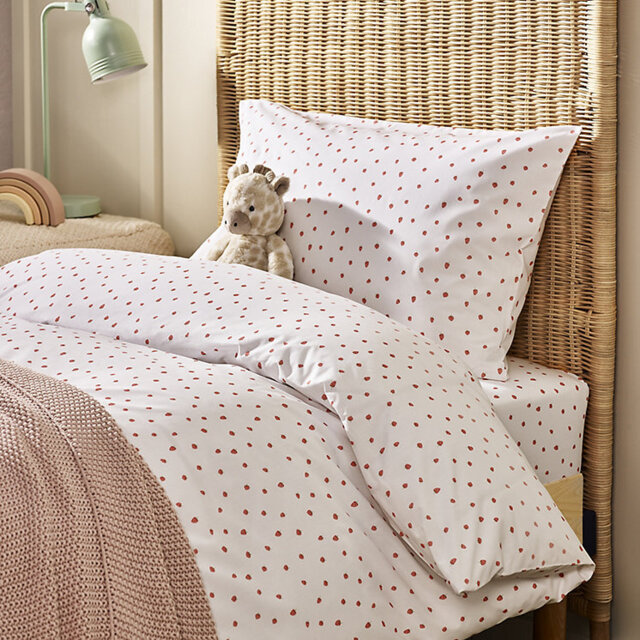 The White Company Strawberry Bed Linen Set - Single