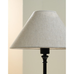 The White Company Harris Table Lamp - Black, Natural/Black, Size: One Size - thumbnail 2