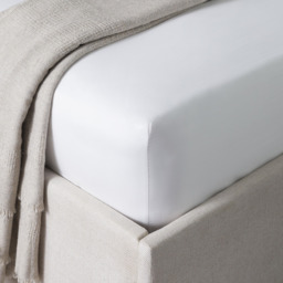 The White Company 400-Thread-Count Cotton Sateen Fitted Sheets - Set of 2