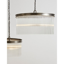 The White Company Helston Chandelier Ceiling Light - Large, Antique Brass, Size: One Size - thumbnail 2