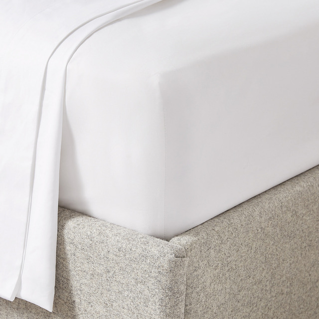 The White Company 720-Thread-Count Egyptian Cotton Percale Deep Fitted Sheet