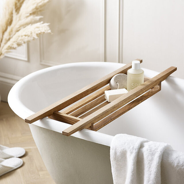 The White Company Wooden Bath Tidy, Natural, Size: One Size - image 1