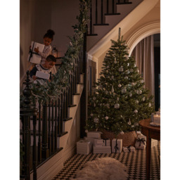 The White Company 7.5ft Symons Pre-Lit Christmas Tree and Tree Skirt, Natural - thumbnail 2