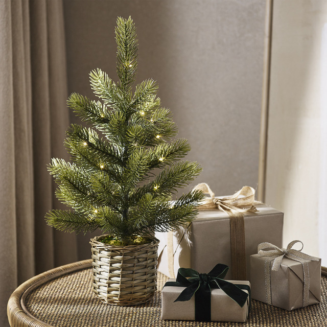 The White Company 1.5ft Pre Lit Christmas Tree, Green - image 1