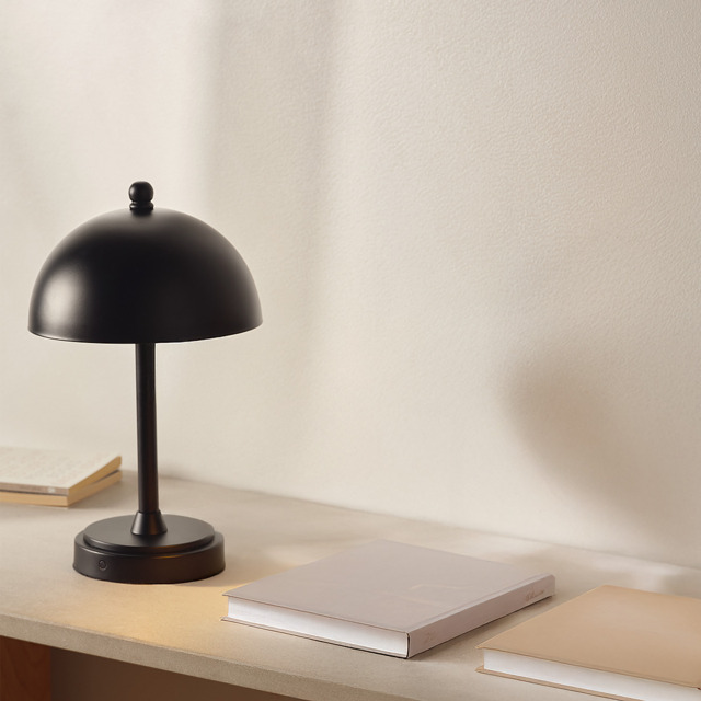 The White Company Wanstead Portable Table Lamp - Small, Black, Size: One Size - image 1