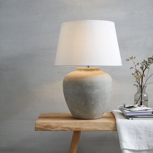 The White Company Southwold Table Lamp, Stone, Size: One Size - image 1