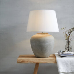 The White Company Southwold Table Lamp, Stone, Size: One Size - thumbnail 1