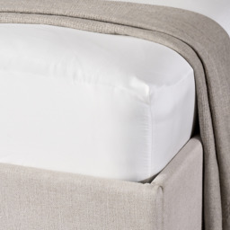The White Company 400-Thread-Count Supima Cotton Sateen Deep Fitted Sheet